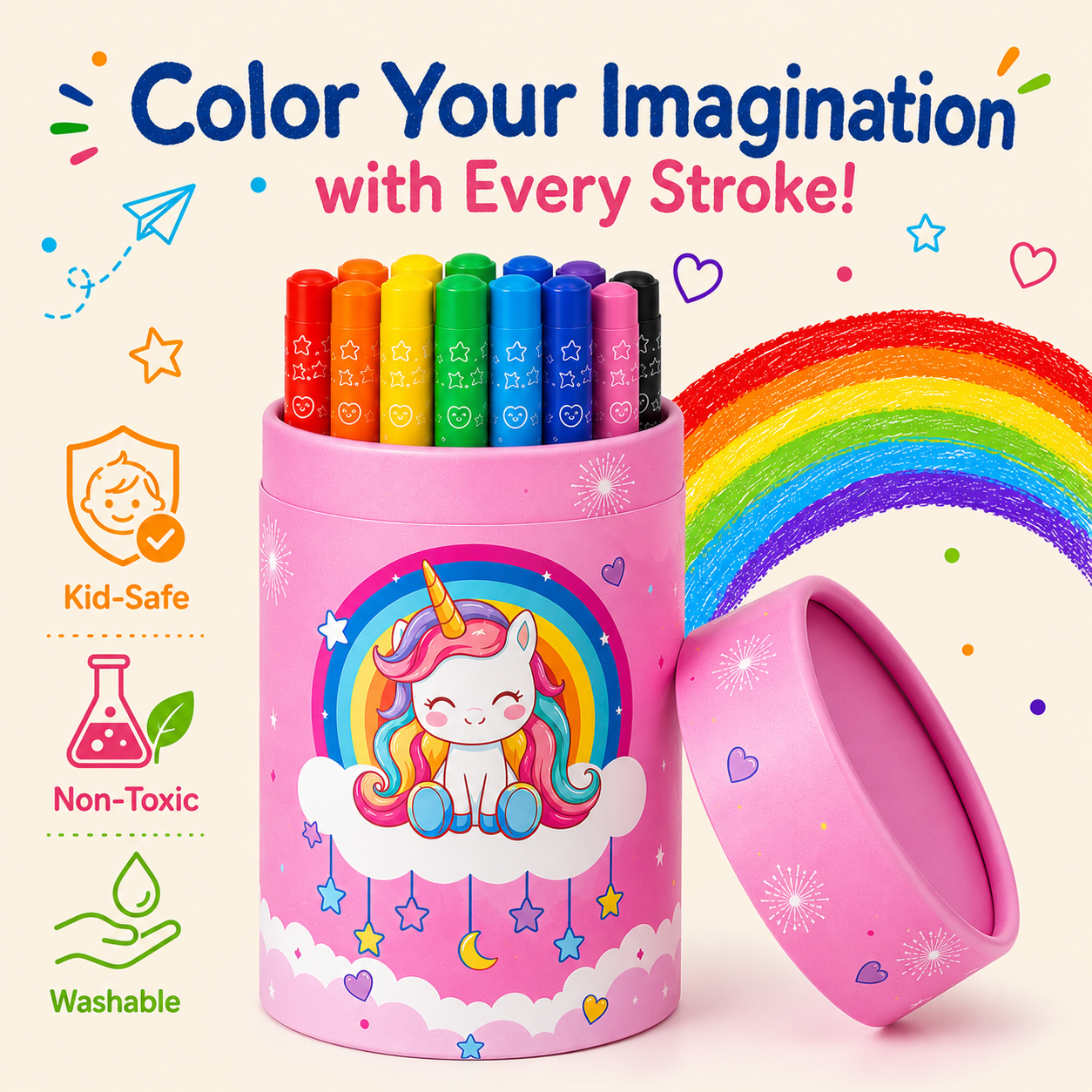 RainbowTwist™ Washable Crayons