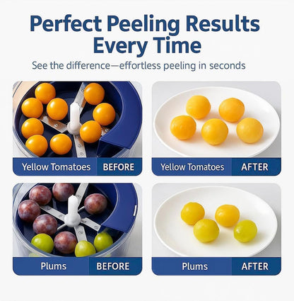 QuickPeel – Hands-Free Fruit & Veggie Peeler