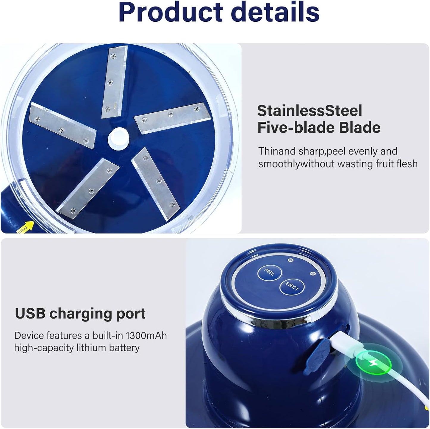 QuickPeel – Hands-Free Fruit & Veggie Peeler